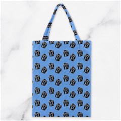 Girl Face Blue Classic Tote Bag by snowwhitegirl