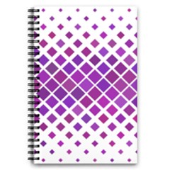 Pattern Square Purple Horizontal 5 5  X 8 5  Notebook by HermanTelo