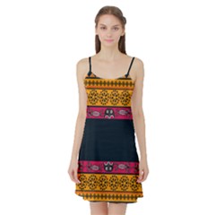 Pattern Ornaments Africa Safari Satin Night Slip by HermanTelo