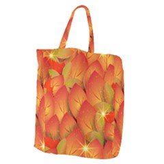 Pattern Texture Leaf Giant Grocery Tote by HermanTelo
