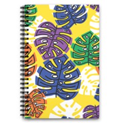 Pattern Leaves Grey 5 5  X 8 5  Notebook by HermanTelo