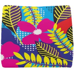 Pattern Leaf Polka Rainbow Seat Cushion by HermanTelo