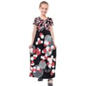 Plum Snow Ring Kids  Short Sleeve Maxi Dress View1