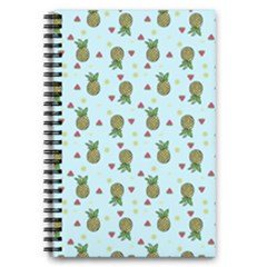 Pineapple Watermelon Fruit Lime 5 5  X 8 5  Notebook by HermanTelo