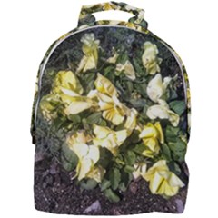 April Pansies Mini Full Print Backpack by Riverwoman