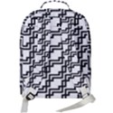 Pattern Monochrome Repeat Double Compartment Backpack View3