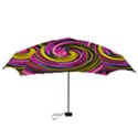 Swirl Vortex Motion Pink Yellow Mini Folding Umbrellas View3