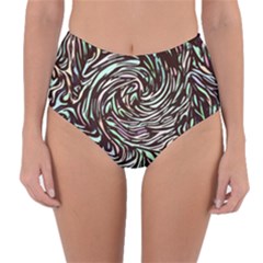 Stained Glass Reversible High-waist Bikini Bottoms by Mariart