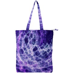 Abstract Space Double Zip Up Tote Bag by Bajindul
