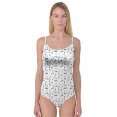 Music Notes Background Wallpaper Camisole Leotard  by Bajindul