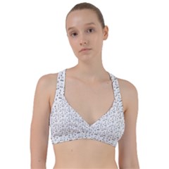 Music Notes Background Wallpaper Sweetheart Sports Bra by Bajindul