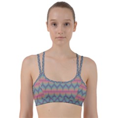 Pattern Background Texture Colorful Line Them Up Sports Bra by Bajindul