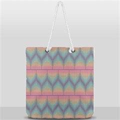 Pattern Background Texture Colorful Full Print Rope Handle Tote (large) by Bajindul