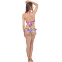 Music Abstract Sound Colorful Cross Front Halter Bikini Set View2