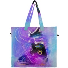 Ski Boot Ski Boots Skiing Activity Canvas Travel Bag by Pakrebo