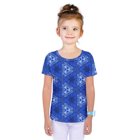 Background Wallpaper Pattern Blue Kids  One Piece Tee by Pakrebo