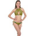 Mandala In Peace And Feathers Cross Front Halter Bikini Set View1