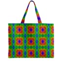 Groovy Purple Green Blue Orange Square Pattern Zipper Mini Tote Bag View2