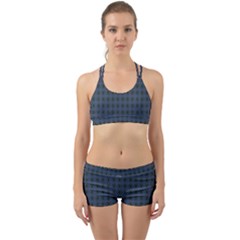 Argyle Dark Purple Black Pattern Back Web Gym Set by BrightVibesDesign