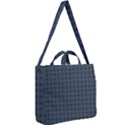 Argyle Dark Purple Black Pattern Square Shoulder Tote Bag View2