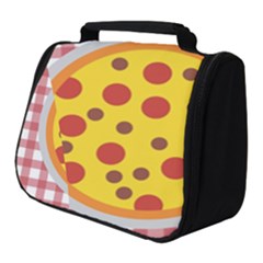 Pizza Table Pepperoni Sausage Copy Full Print Travel Pouch (small) by Nexatart