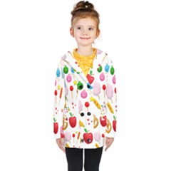 Summer Fair Food Goldfish Kids  Double Breasted Button Coat by Nexatart