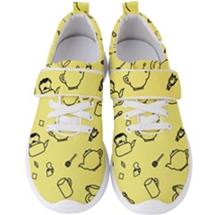 Tea Seamless Pattern Teatime Men s Velcro Strap Shoes by Nexatart