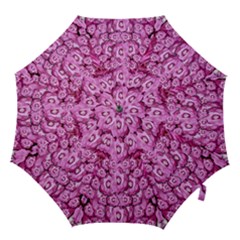 Happy Florals  Giving  Peace Ornate Hook Handle Umbrellas (small) by pepitasart