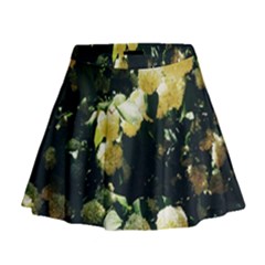 Yellow Snowballs Ii Mini Flare Skirt by okhismakingart