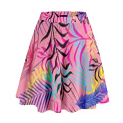 Leaves High Waist Skirt by Sobalvarro