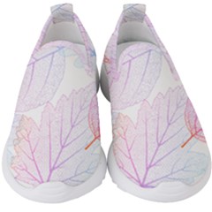 Beautiful Autumn Leaves Vector Seamless Pattern 02 Kids  Slip On Sneakers by Sobalvarro