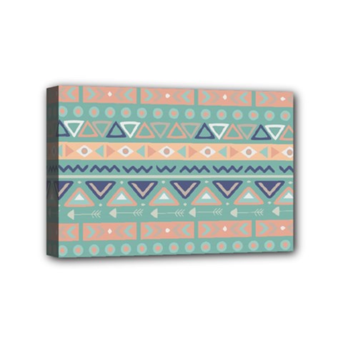 Tribal Mini Canvas 6  X 4  (stretched) by Sobalvarro