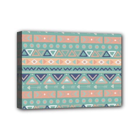 Tribal Mini Canvas 7  X 5  (stretched) by Sobalvarro