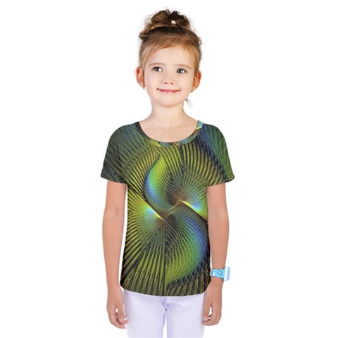 Fractal Abstract Design Fractal Art Kids  One Piece Tee by Pakrebo
