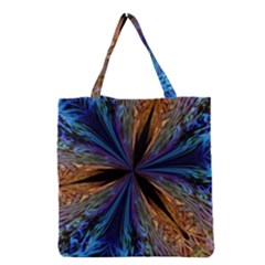 Abstract Background Kaleidoscope Grocery Tote Bag by Pakrebo