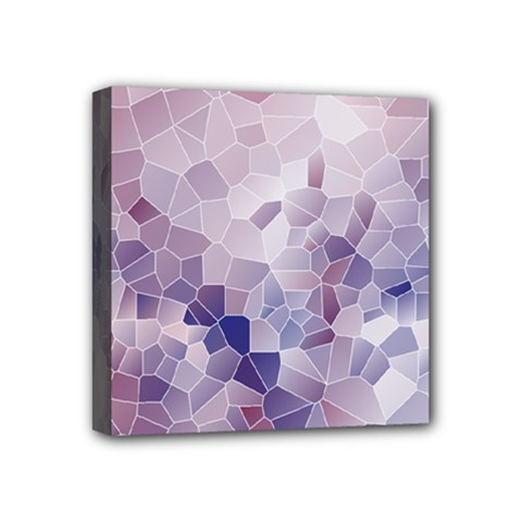 Americana Abstract Graphic Mosaic Mini Canvas 4  X 4  (stretched) by Pakrebo