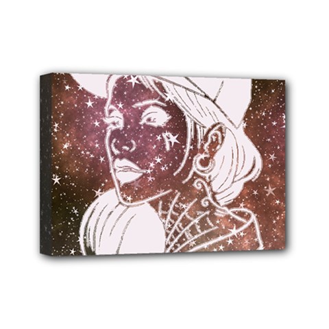 Galaxy Stars Giel Mini Canvas 7  X 5  (stretched) by snowwhitegirl