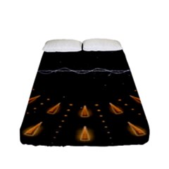 Background Pattern Bright Graphic Fitted Sheet (full/ Double Size) by Pakrebo