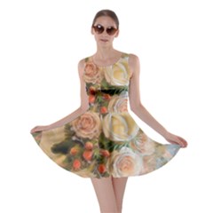 Ackground Flowers Colorful Skater Dress by Pakrebo