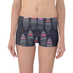 Background Blacks Pinks Boyleg Bikini Bottoms by Pakrebo