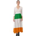 Flag of Ireland Irish Flag Button Up Boho Maxi Dress View1