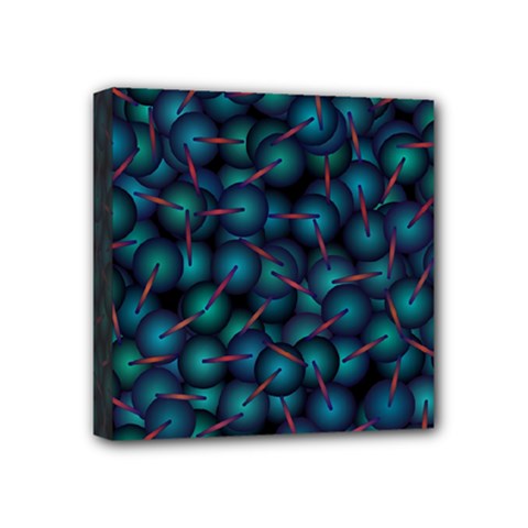 Background Abstract Textile Design Mini Canvas 4  X 4  (stretched) by Pakrebo