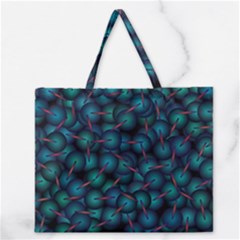 Background Abstract Textile Design Zipper Large Tote Bag by Pakrebo