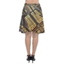 Render 3d Fractal Design Metal Chiffon Wrap Front Skirt View2