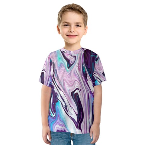 Color Acrylic Paint Art Painting Kids  Sport Mesh Tee by Pakrebo