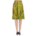 Leaf Structure Texture Background Flared Midi Skirt View2