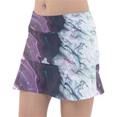 Color Acrylic Paint Art Painting Tennis Skirt by Pakrebo