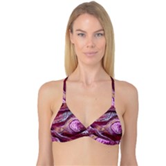Paint Acrylic Paint Art Colorful Reversible Tri Bikini Top by Pakrebo