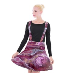 Paint Acrylic Paint Art Colorful Suspender Skater Skirt by Pakrebo