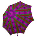 Love For The Fantasy Flowers With Happy Purple And Golden Joy Hook Handle Umbrellas (Small) View2